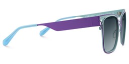 Dacarine Square Purple Blue Sunglasses3