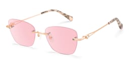 Seth Rectangle Rose Gold Glasses2
