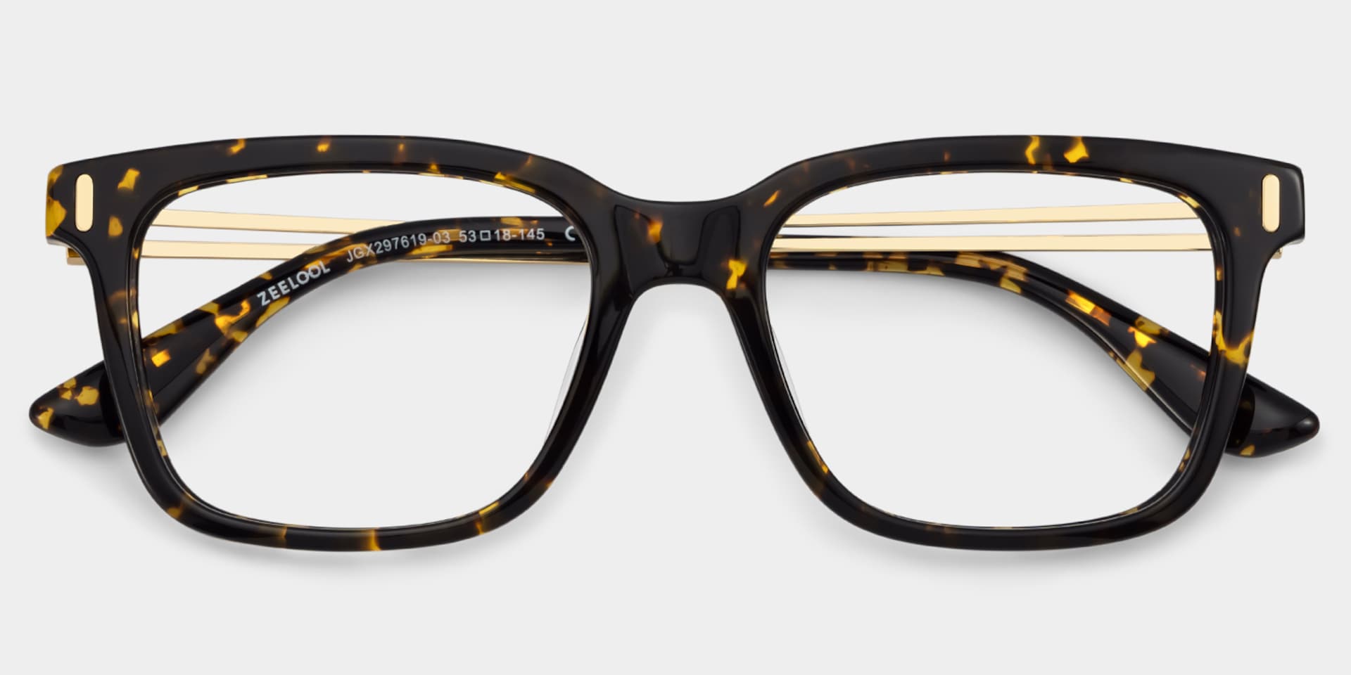Axel Tortoise Frame Glasses with Rectangle Frame Online | ZEELOOL3
