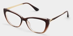 Harlow Rectangle Brown Glasses3