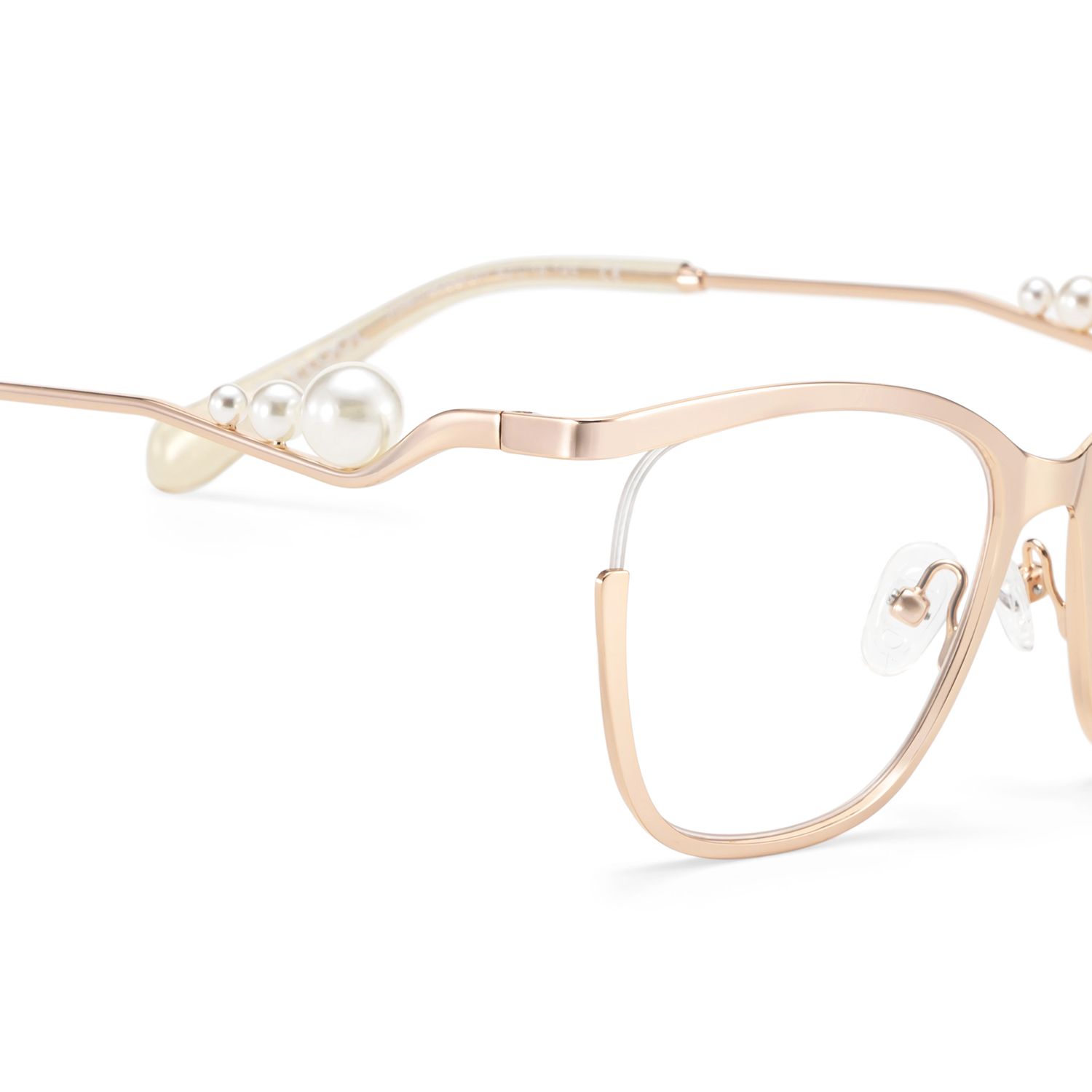 Aria Eyeglasses in Round Gold Frame | Zeelool7