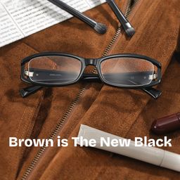 Willow Black Rectangle Glasses0