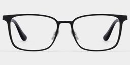 Aubrey Rectangle Black Glasses1