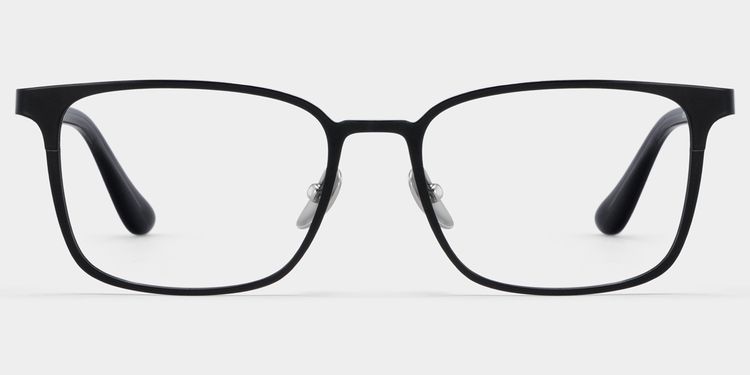 Aubrey Rectangle Black Glasses