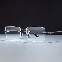 Peavy Rectangle Gray Glasses0