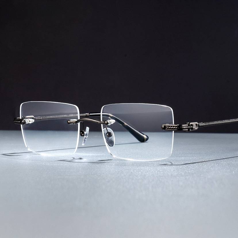 Peavy Rectangle Gray Glasses