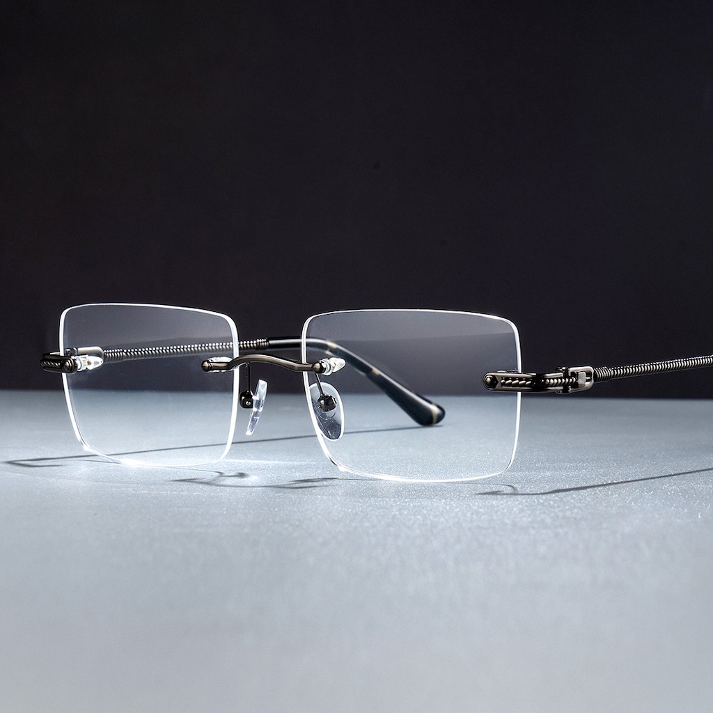 Peavy Rectangle Gray Glasses