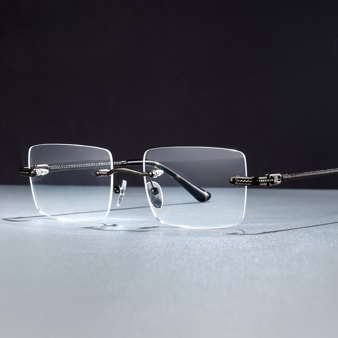 Peavy Rectangle Gray Glasses