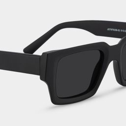 Garza Rectangle Black Glasses4