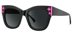 Minfia Square Black Glasses3