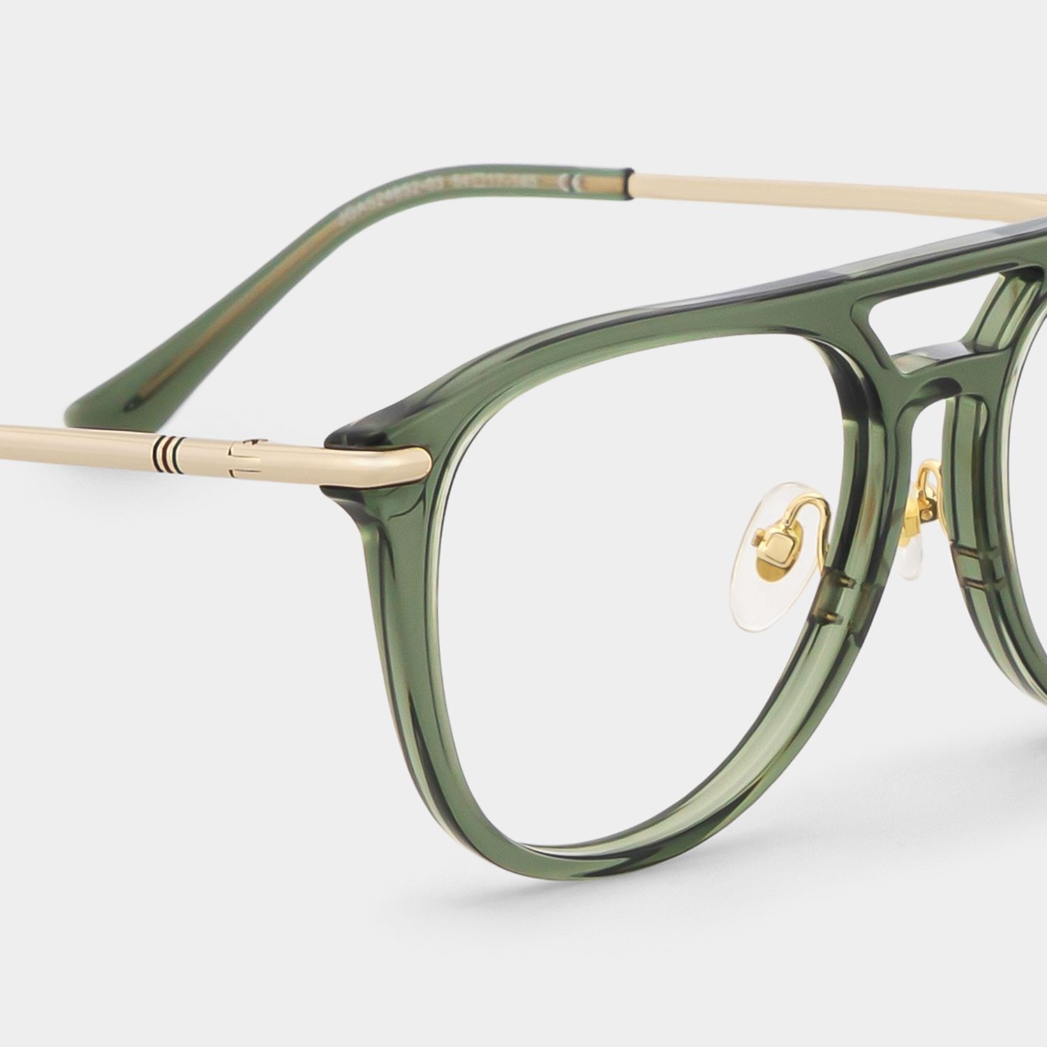 Isabelle Green Aviator Glasses | Nostalgic Campus Tone5
