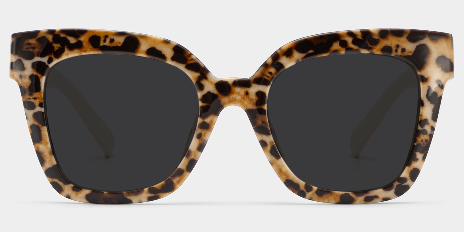 Malcolm Large Havana Sunglasses Frames With White Arms | Zeelool0