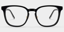 Hailey Square Black Glasses1