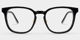 Hailey Square Black Glasses1