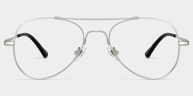 Chaima Aviator Silver Glasses