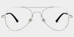Chaima Aviator Silver Glasses0