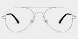 Chaima Aviator Silver Glasses0