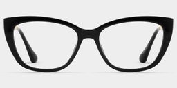 Harlow Rectangle Black Glasses1