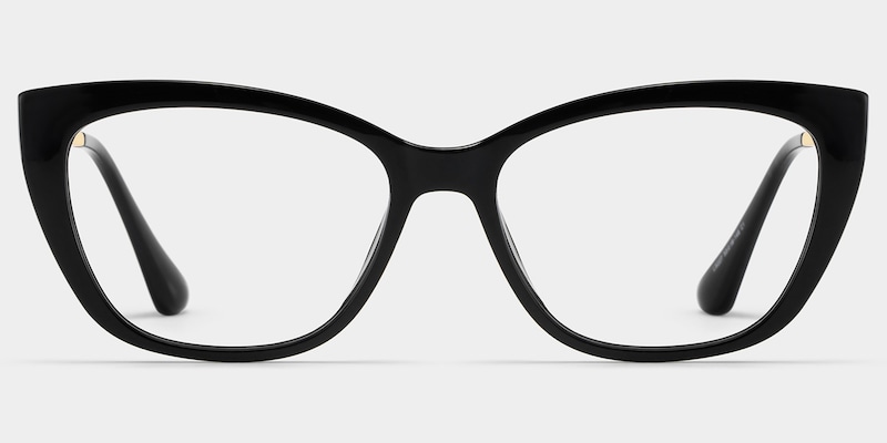 Harlow Rectangle Black Glasses good-img