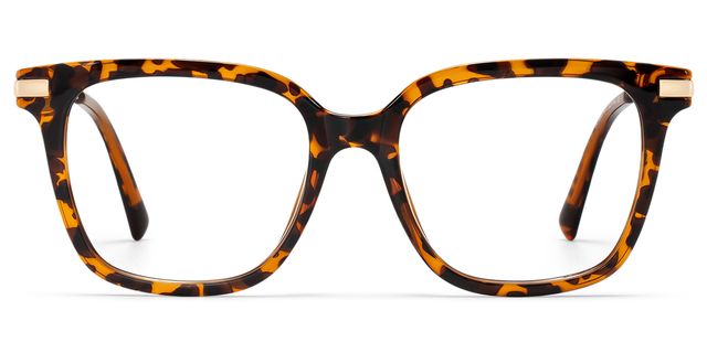 Jacqui Tortoise Rectangle Glasses