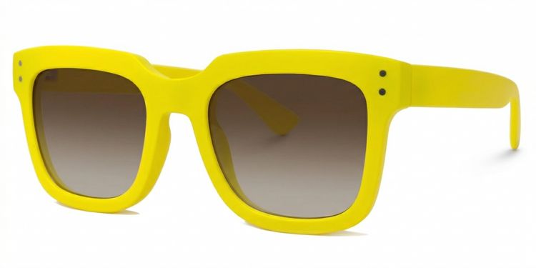 Liizbeett Square Yellow Glasses
