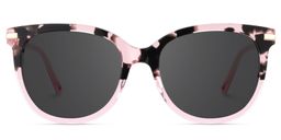 Mailyn Round Pink Tortoise Glasses0