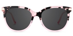 Mailyn Round Pink Tortoise Glasses0