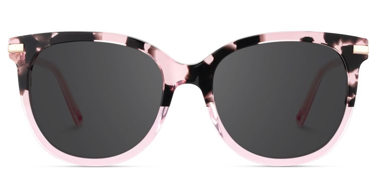 Mailyn Round Pink Tortoise Glasses