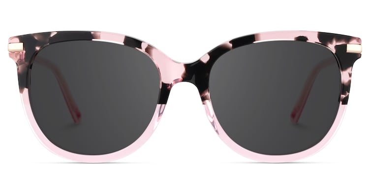 Mailyn Round Pink Tortoise Glasses
