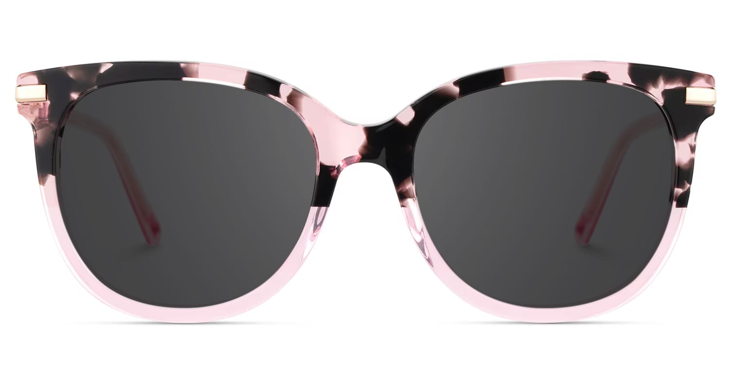 Mailyn Round Pink Tortoise Glasses