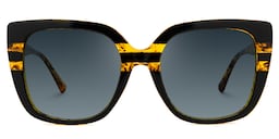 Brenda Square Tortoise Sunglasses0