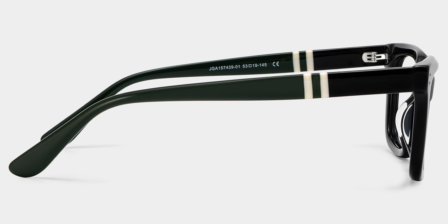 Fern Rectangle Frames Glasses in Black Color Design | ZEELOOL4
