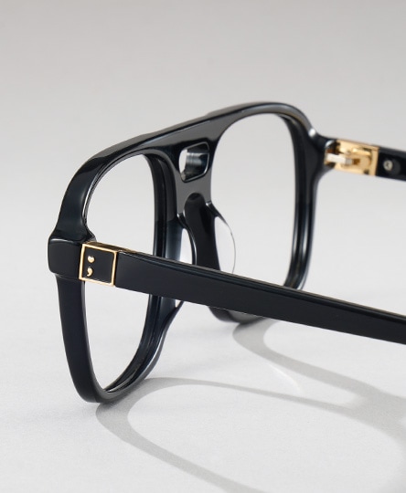 Athena Black Frame Glasses with Aviator Frame Online | ZEELOOL