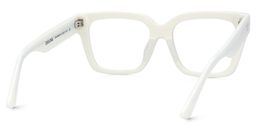 Juliane Rectangle Black White Glasses4