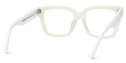 Juliane Rectangle Black White Glasses4