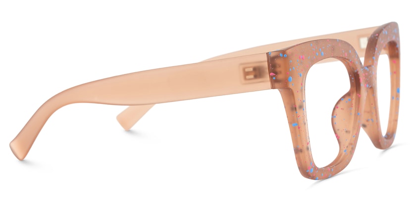 Malcolm Large Square Nerdy Glasses with Matte Brown