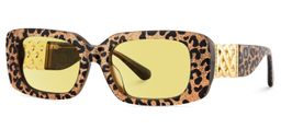 Jonas Rectangle Leopard Sunglasses2