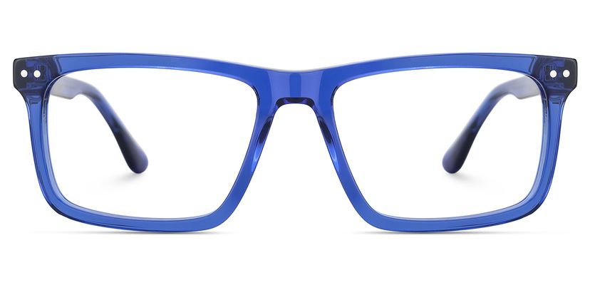 Emerson Rectangle Blue Glasses
