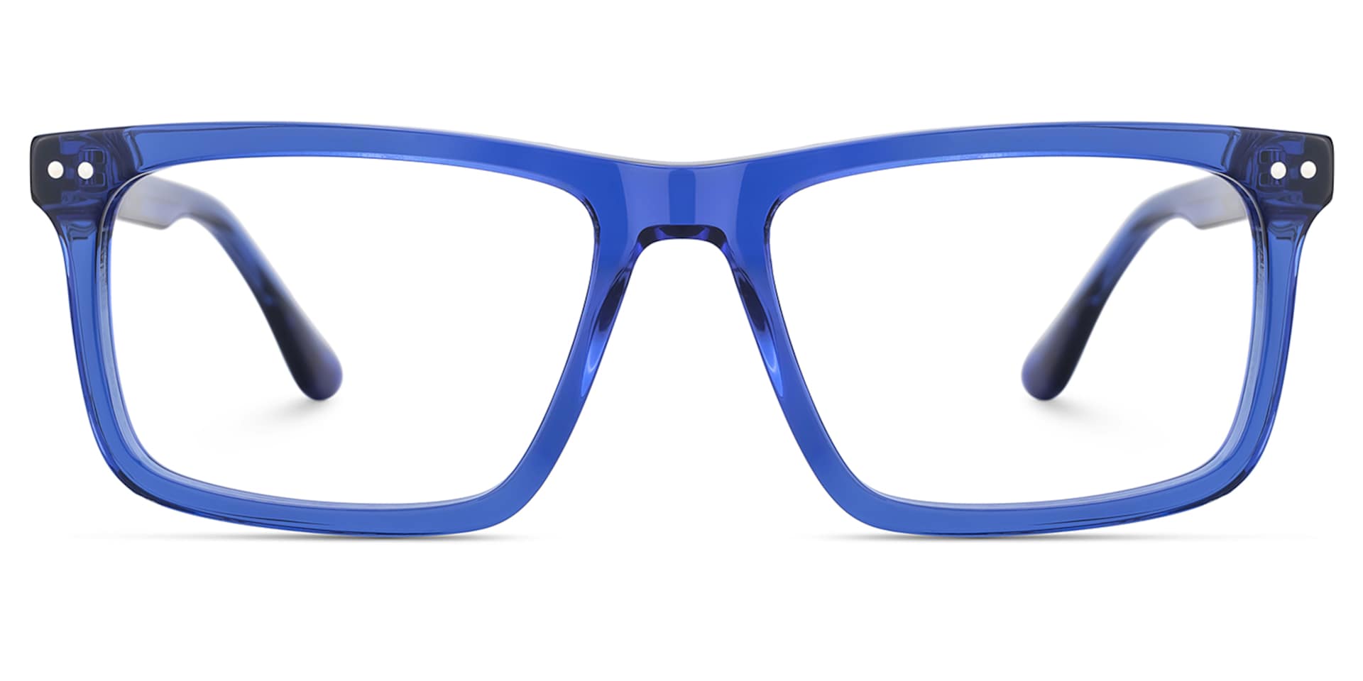 Emerson Eyeglasses in Rectangle Blue Frame | Zeelool1
