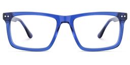 Emerson Rectangle Blue Glasses1