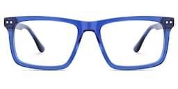 Emerson Rectangle Blue Glasses1