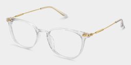 Vilanova Round Clear Glasses2