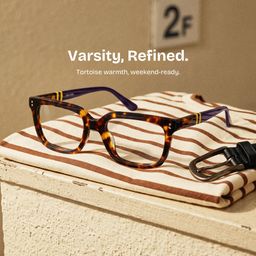 Fern Tortoise Rectangle Glasses0