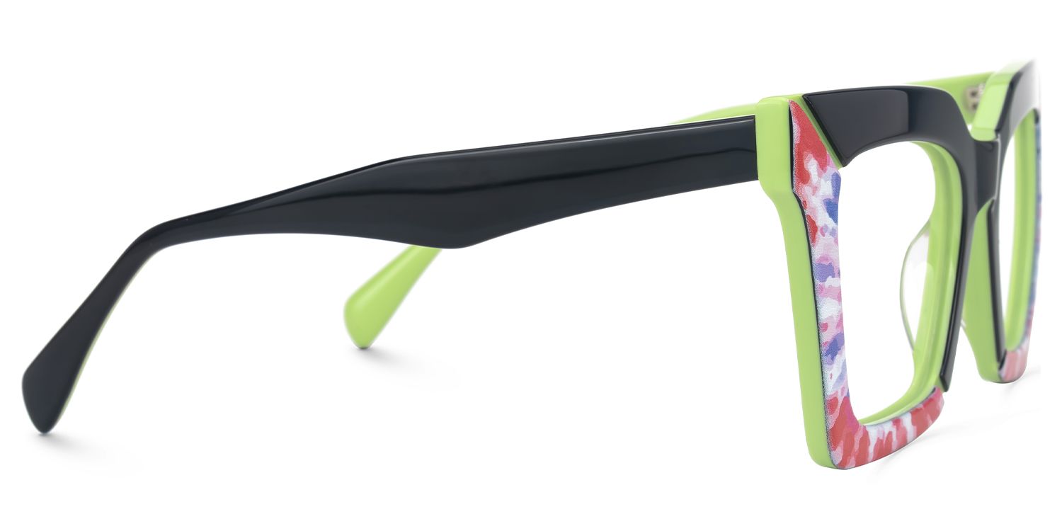 Square Olivier Black Glasses deals -Zeelool Glasses2