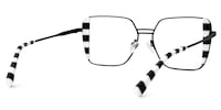 Errica Geometric Black-White Glasses4