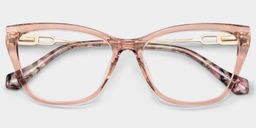 Celeste Beige Cat-eye Glasses2