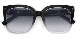 Ebony Square Black Clear Glasses1