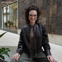 Leona Rectangle Brown Glasses7