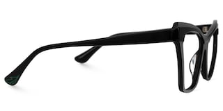 Bouck Cateye Black Glasses2