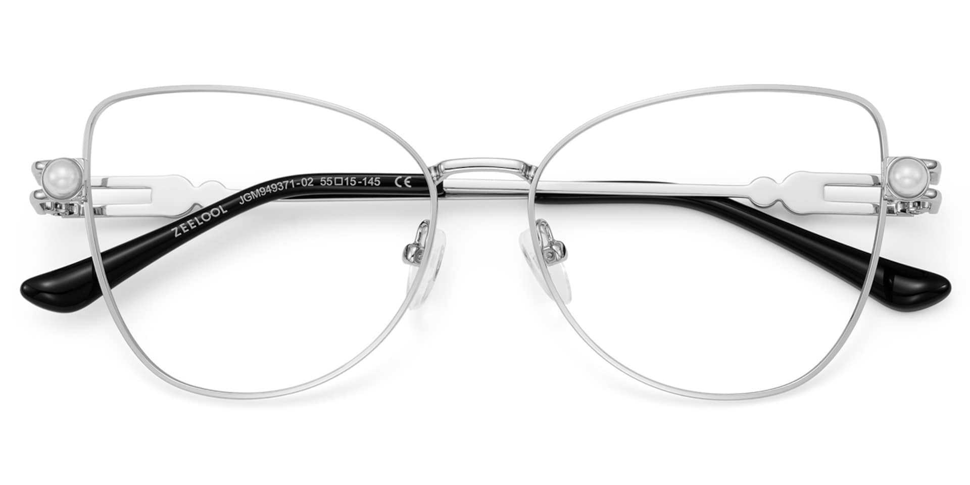 Gaga Eyeglasses in Cat Eye Sliver Frame | Zeelool3